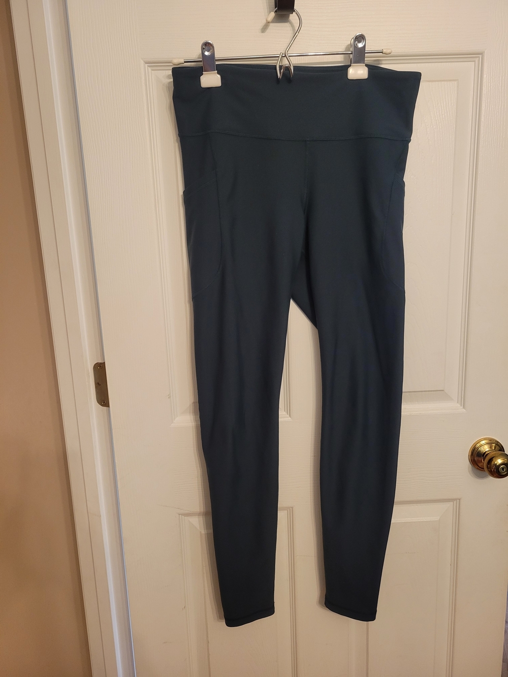 Old Navy Dark Teal High-Waist Go Dry Leggings